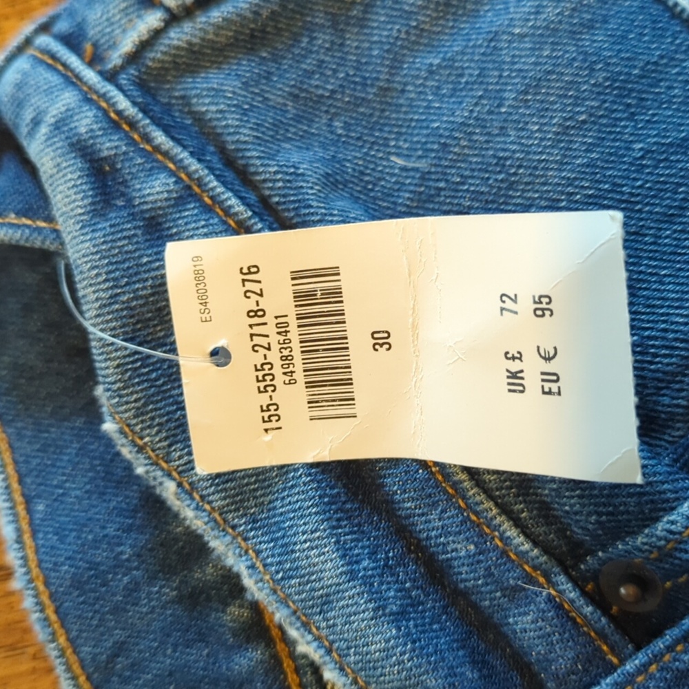 Abercrombie 90s straight real jeans new with tags - Picture 2 of 5